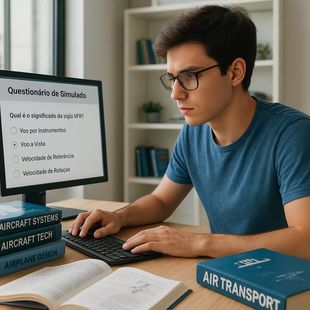 Simulados ANAC para Conhecimentos de Voo: como passar mais rápido